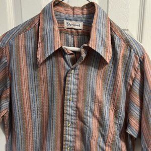Vintage Edgewood Men’s Button-Down Shirt Med 60’s Rockabilly